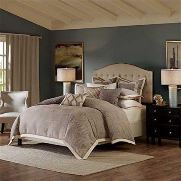 Madison Park Signature Madison Park MPS10-258 9 Pieces Shades Of Grey Comforter Set; King; Grey MPS10-258